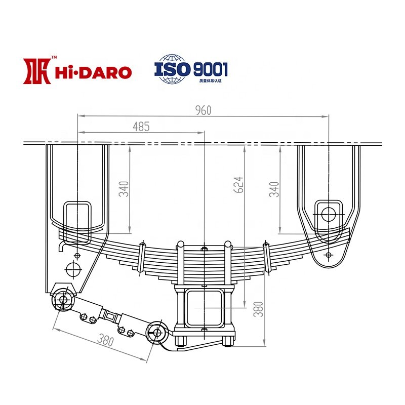 Custom High Quality Semi Trailer Suspension Parts Steel Utility Trailer Axle Spring 90 65 Abarth Leaf Spring Support 1pcs 3602R1