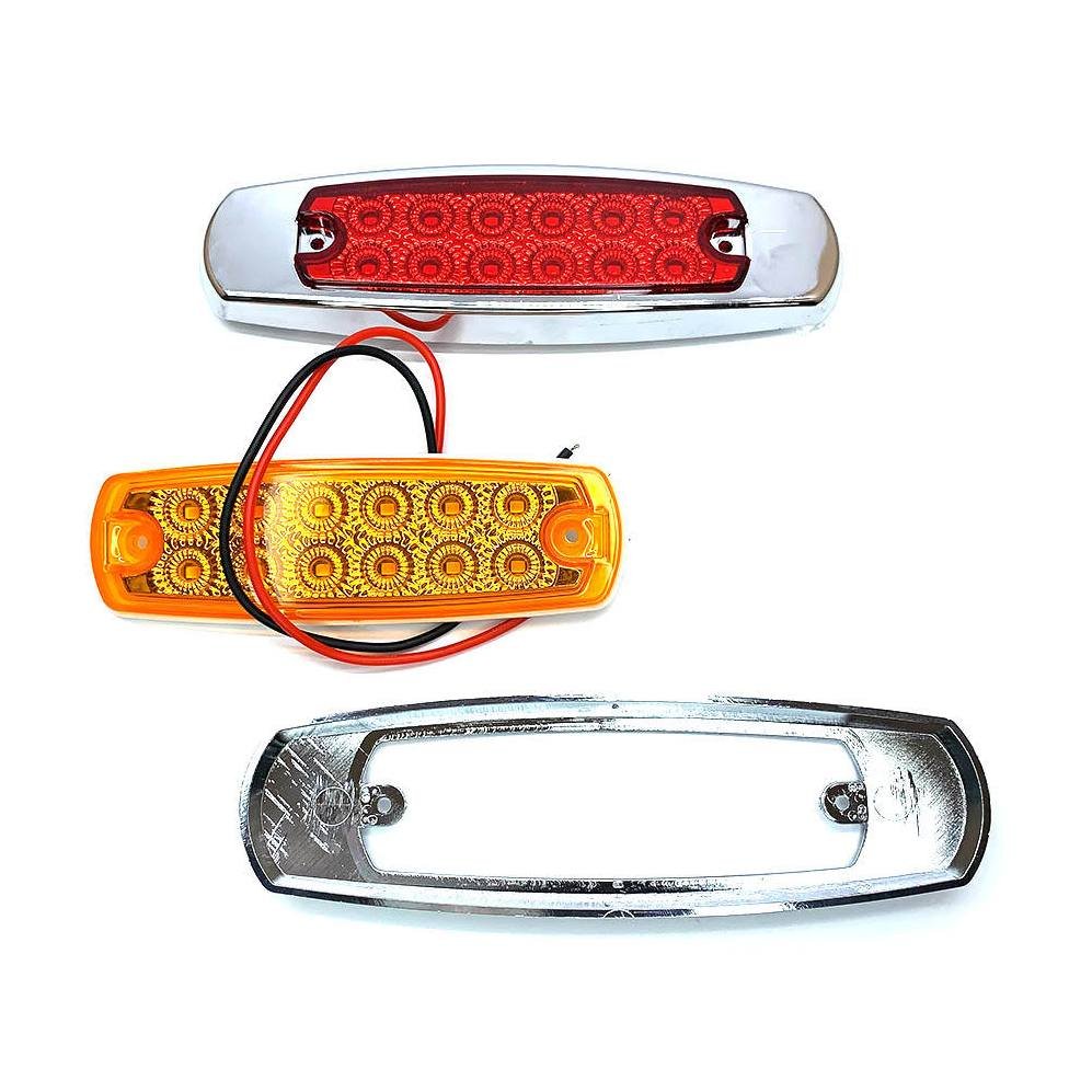 12Leds Side Maker Lamp Car Truck Trailer Lorry Led Indicator Signal Lights Truck Led Rear Lights Warning Light Car Accessories