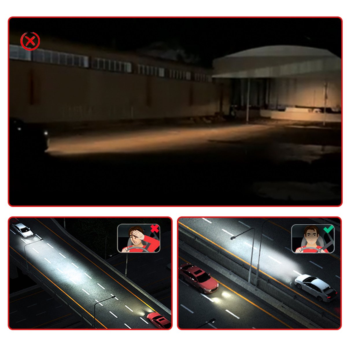 HB3 H11 LED Bulb 45000LM HB4 D2 D3 CAR Light 4575 Chips CANBUS EMC Diamond White 250W ULTRA BRIGHT LED Headlight Accessories