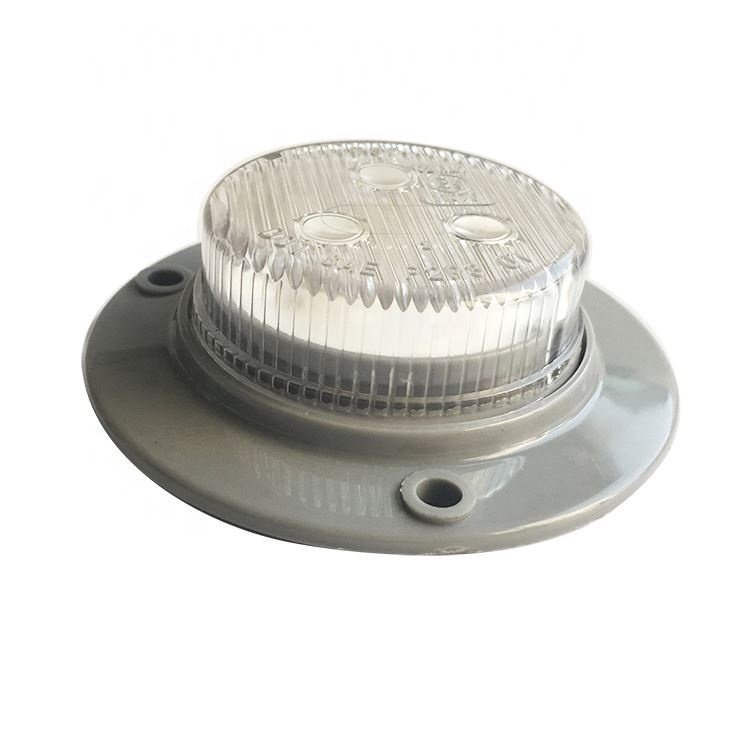 2 Inch Round Led Light 12V-24V Side Marker Lights with Waterproof hard Ring Trailer Taillight Rear Fog Light