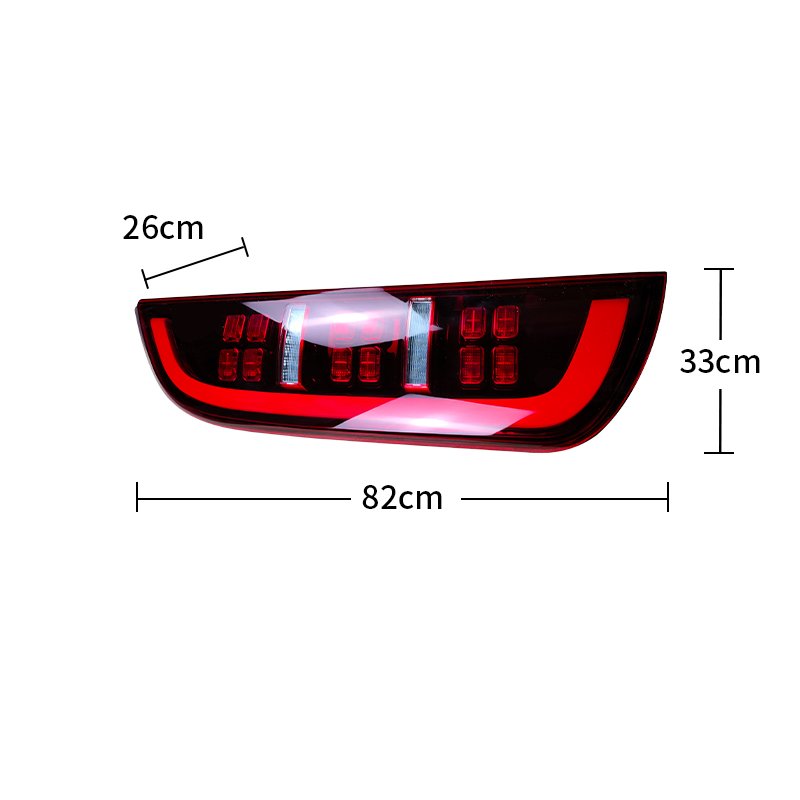 High Quality China Bus Lamp Accessories 12V/24V Bus Rear Lights Applicable to Bus 6127 LED Tail Light for 4133-00184 coach Lamps
