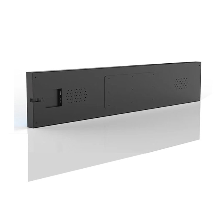 OEM ODM Cut 75 Inch A-type Lcd Digital Poster Indoor 4K Advertising Display Full Screen Portable Digital Signage with Wheels