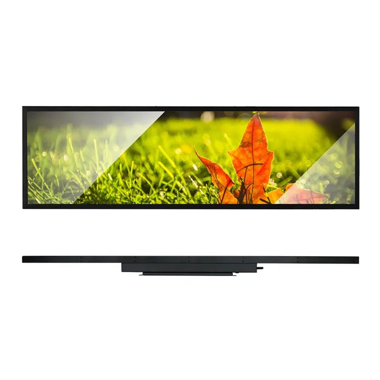 OEM ODM Cut 75 Inch A-type Lcd Digital Poster Indoor 4K Advertising Display Full Screen Portable Digital Signage with Wheels