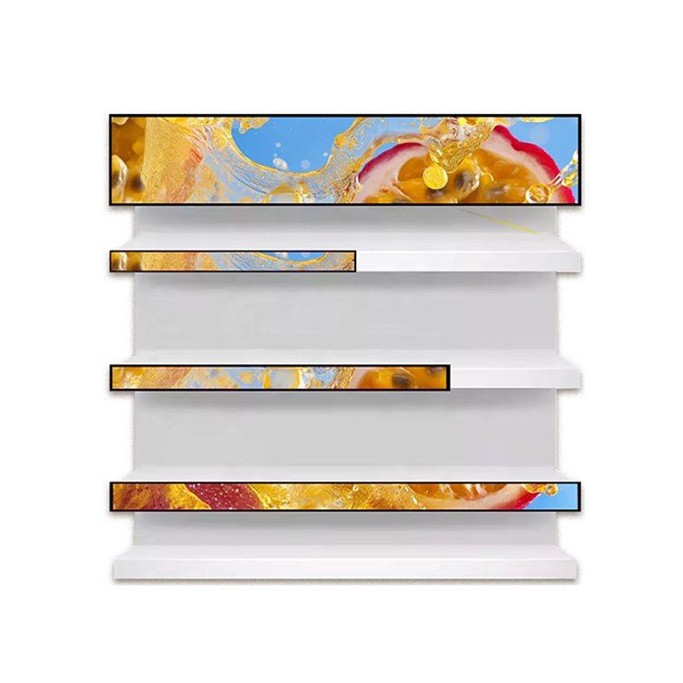 OEM ODM Cut 75 Inch A-type Lcd Digital Poster Indoor 4K Advertising Display Full Screen Portable Digital Signage with Wheels