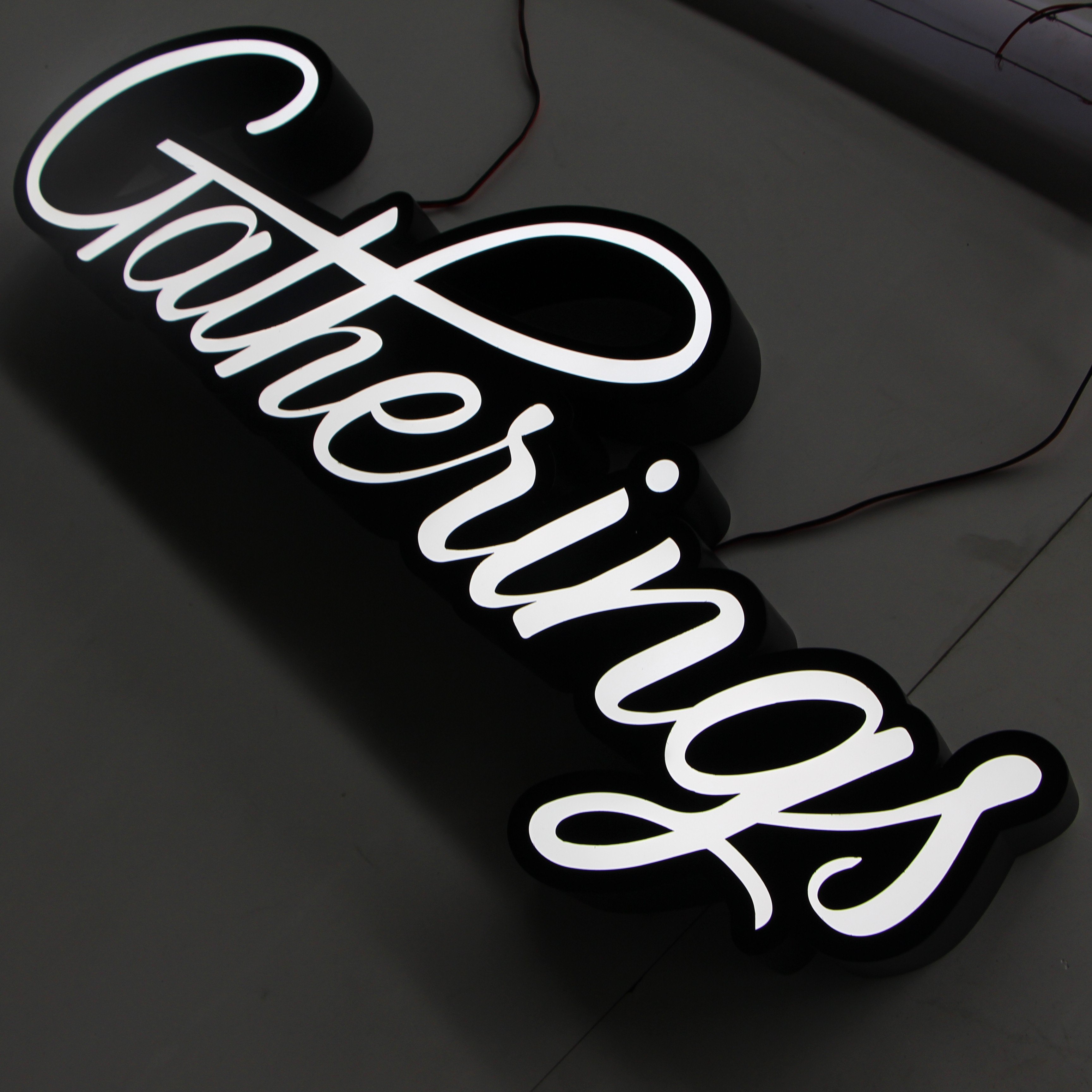 3d Business Signage Shop Logo Acrylic Channel Letters Illuminated Led Electronic Signs Outdoor Store Sign Led Signage