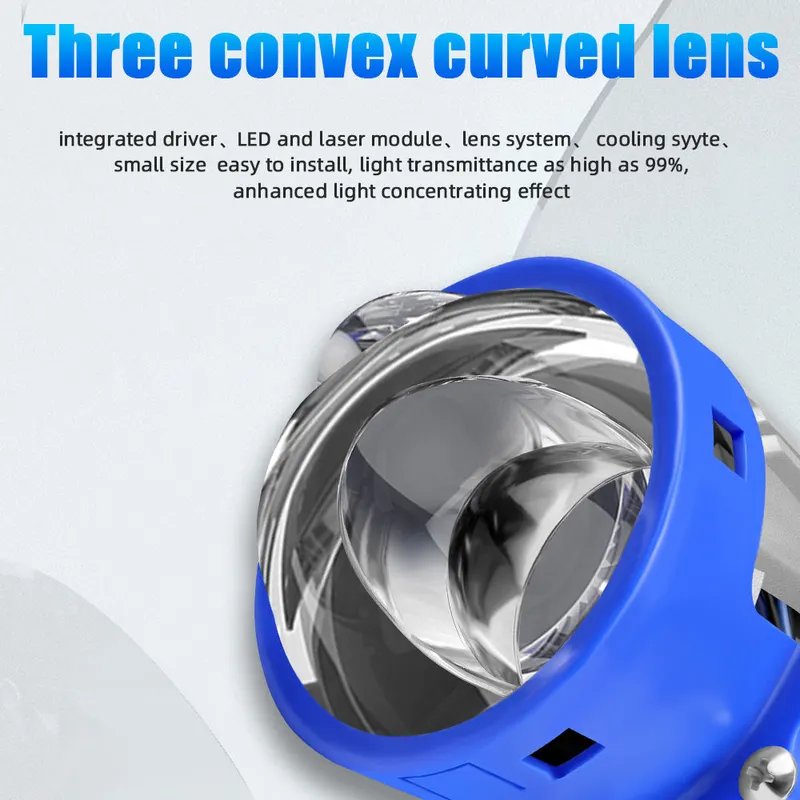 New Arrivals Ultra Bright P60 Bi Laser Projector Lens 3.0 Light High Power 12000lm Bi Led Spotlight for Car