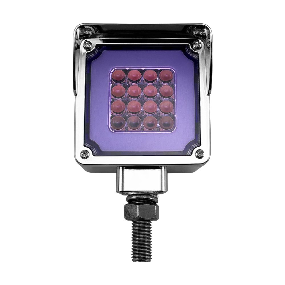 New Arrivals 10-30V Purple Blue Red Green Amber Double Sided Square Truck Side Light LED Side Marker Light for Bus Trailer