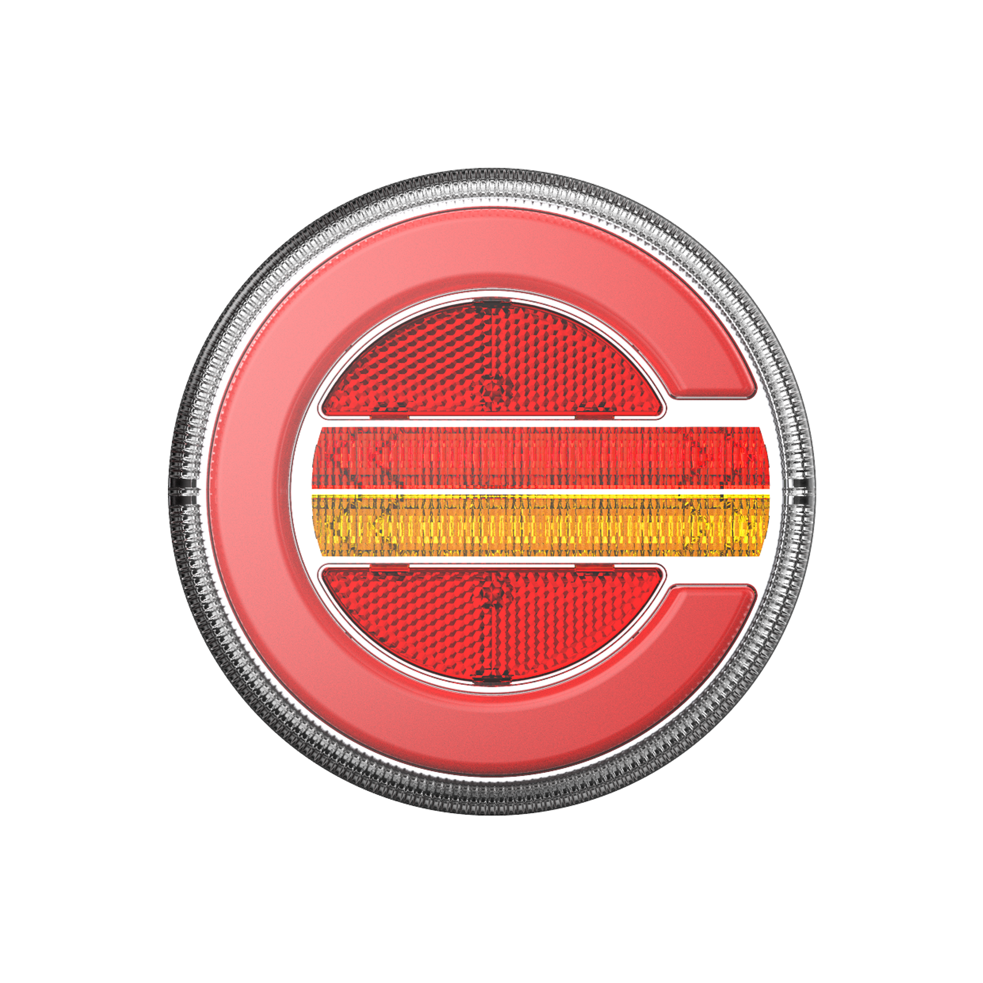 E-mark 5.5'' Inch Round Hamburger Multi-function Position Rear Brake Lamp Indicator Led Tail Lights for Truck Rv Trailer