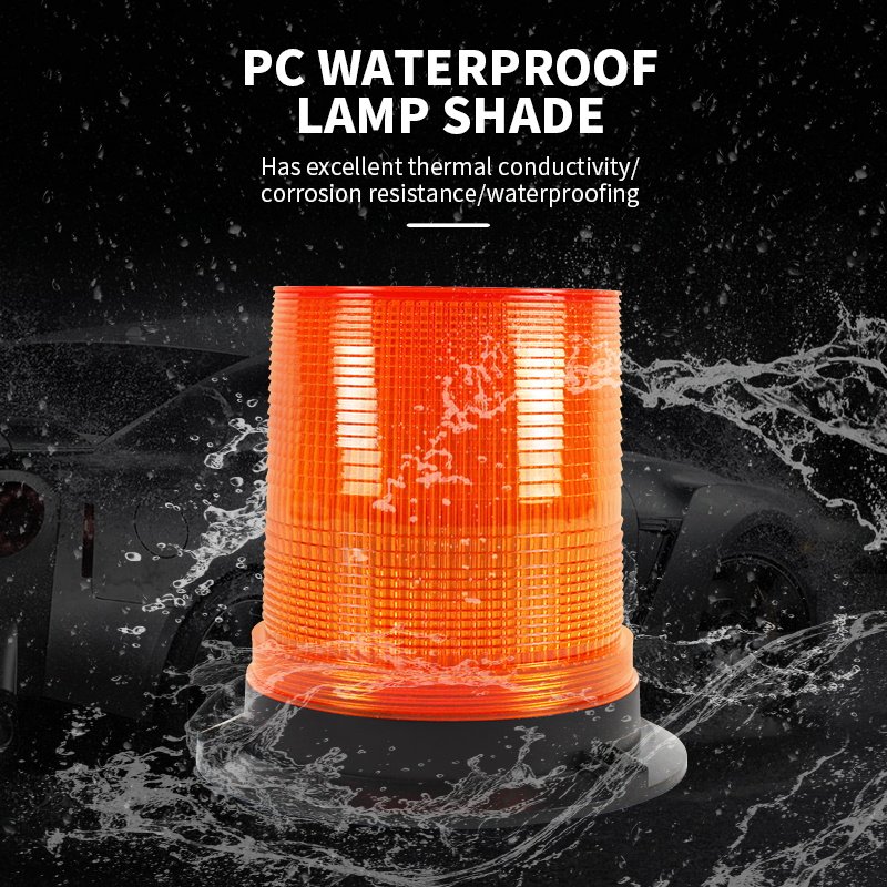 80 LED Forklift Flashing Emergency Warning Light 40W Rotating Strobe Beacon Light for Engineering Vehicles