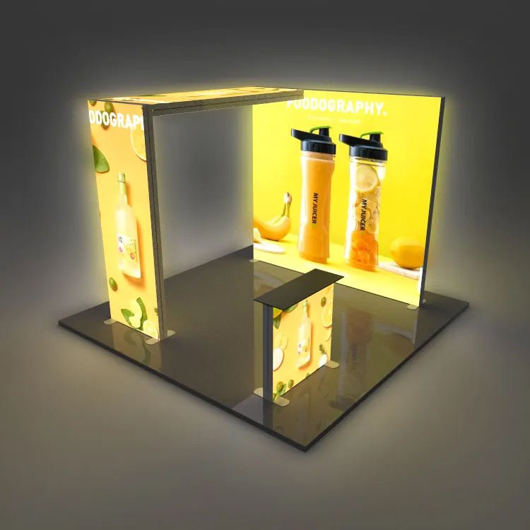 Can Customize Outdoor Indoor Large Size Exhibition Display Business Booth Pop-up Advertising Light Box