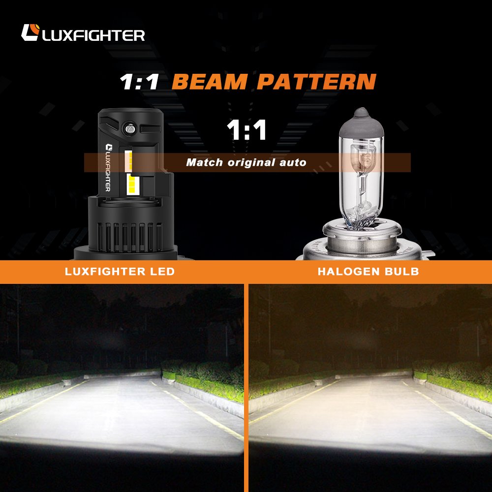 LUXFIGHTER Custom Led Lights for Car 100W 6500K H11 H7 9005 9006 9007 H4 H13 LED Headlight Bulbs