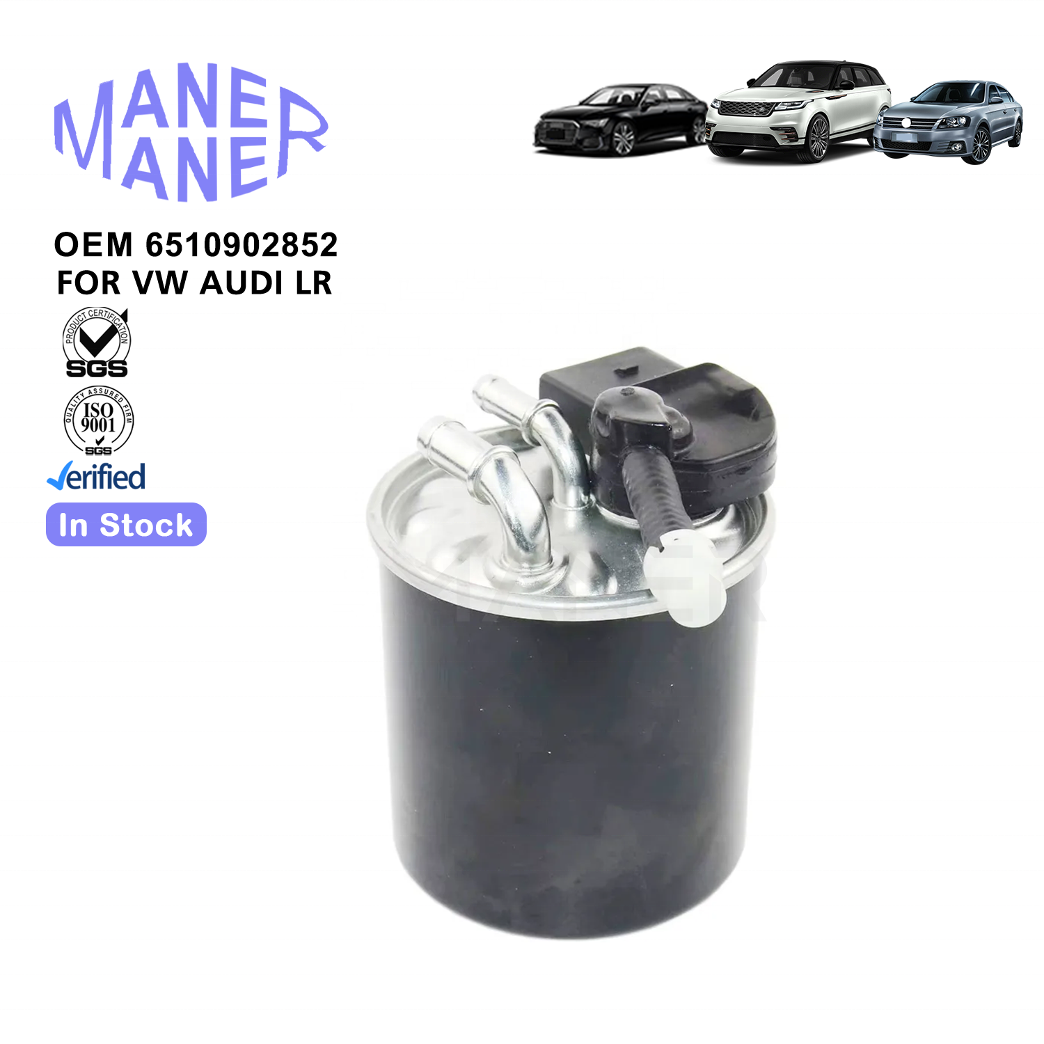 MANER Auto Engine Systems A6510902852 6510902852 6510903600 Fuel Filter for Mercedes Benz W205 W212 W166 X204 W166 906