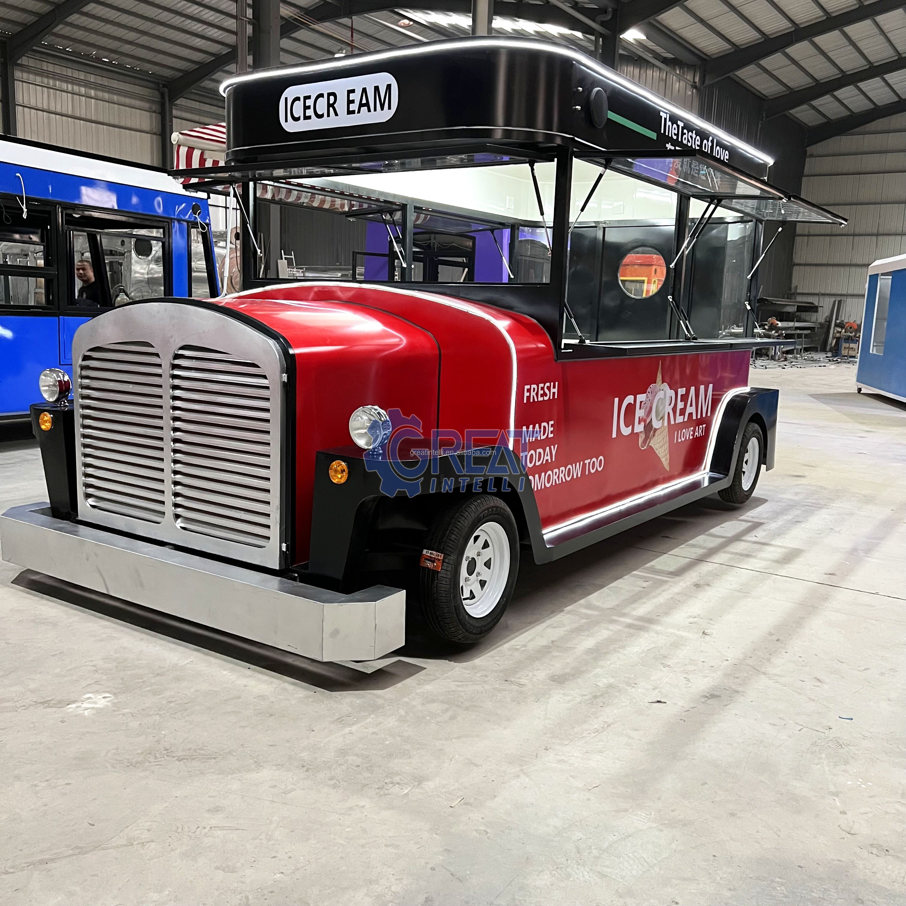 Factory Price Double Decker Trunk Restaurant Mobile Bus Turkey Food Vintage Bar