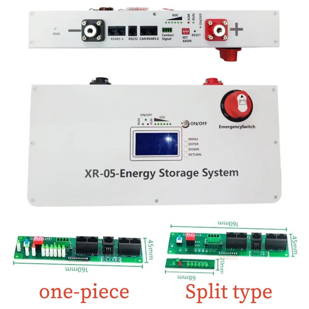 XR05 48V230AH 10KW Solar Home Energy Storage Power Box LiFePO4 Battery Box Battery Bank DIY Kit for Smart BMS 200AH 230AH