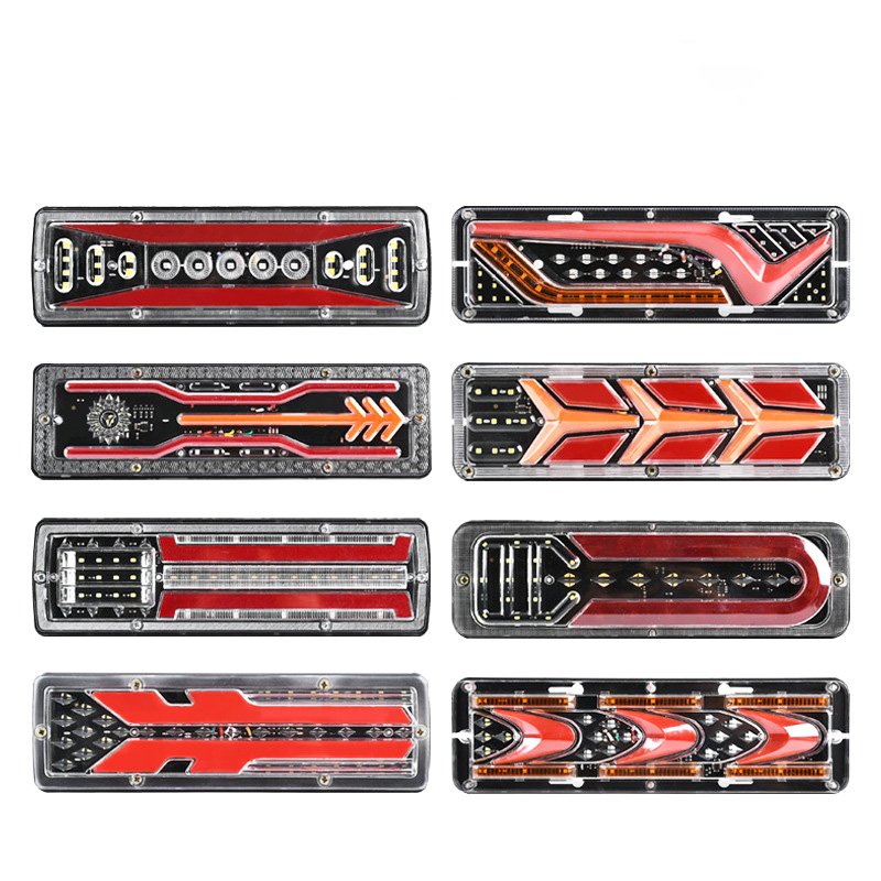 Superbleds Factory Price Multi-Model Truck Rear Tail Light 24V Burst Flash Universal LED Semi-Trailer Turn Tail Brake Light