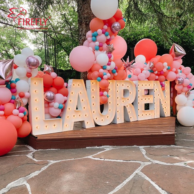 Outdoor Giant Letters 3ft 4ft Marquee Letters Giant Light up Marquee Number Led Big Numbers for Party Wedding