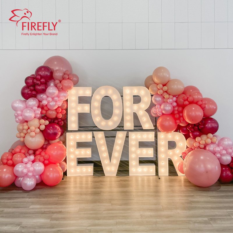 Outdoor Giant Letters 3ft 4ft Marquee Letters Giant Light up Marquee Number Led Big Numbers for Party Wedding