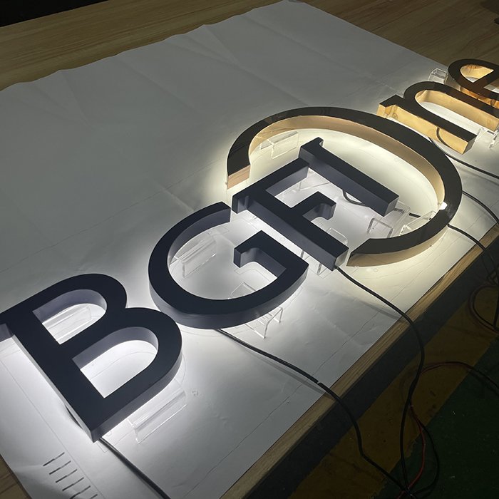 Custom Light up Outdoor Sign Board 3D Letters Sign Outdoor Light up Letter Sign