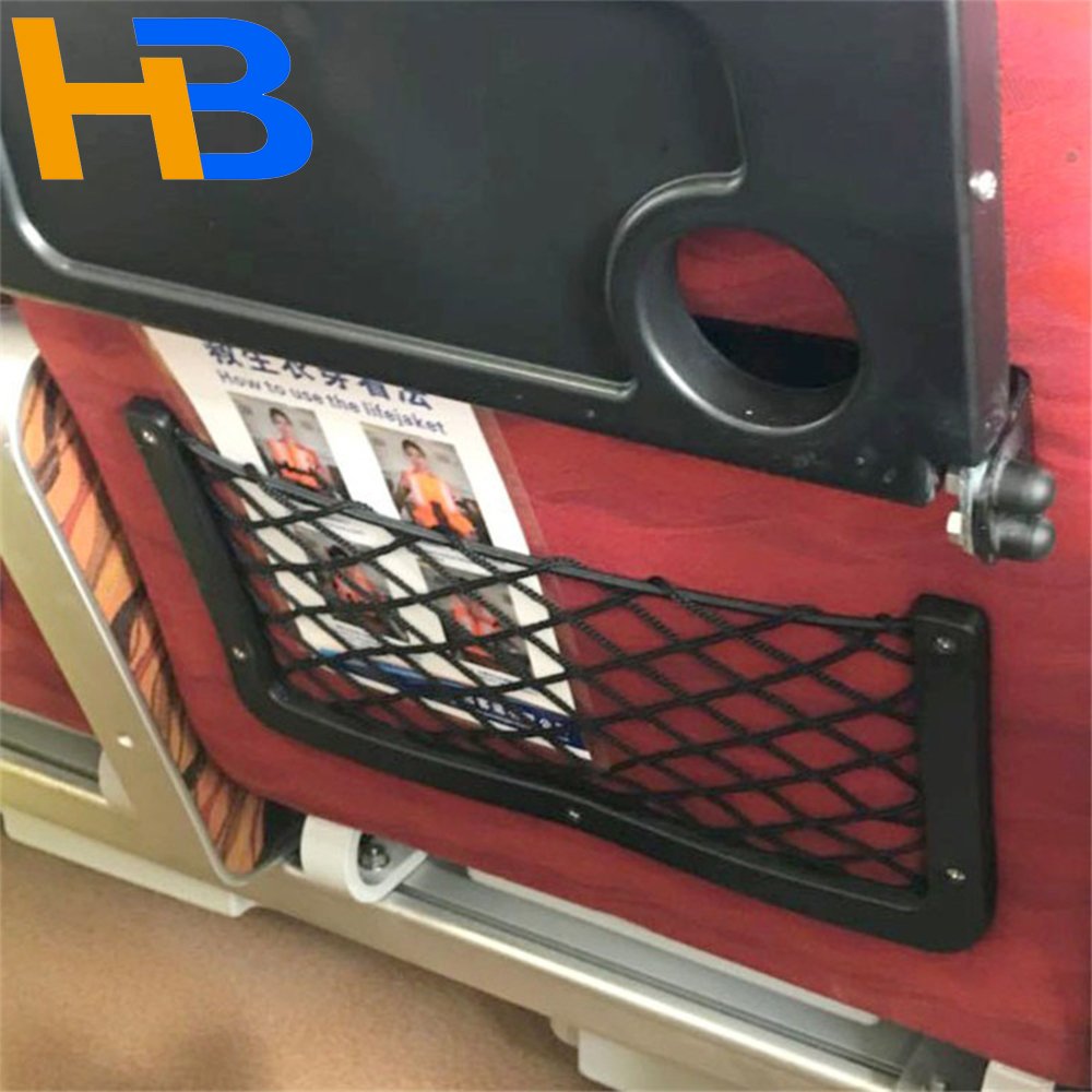 Factory Supply Bus Accessories Seat Storage Net Plastic Frame Net
