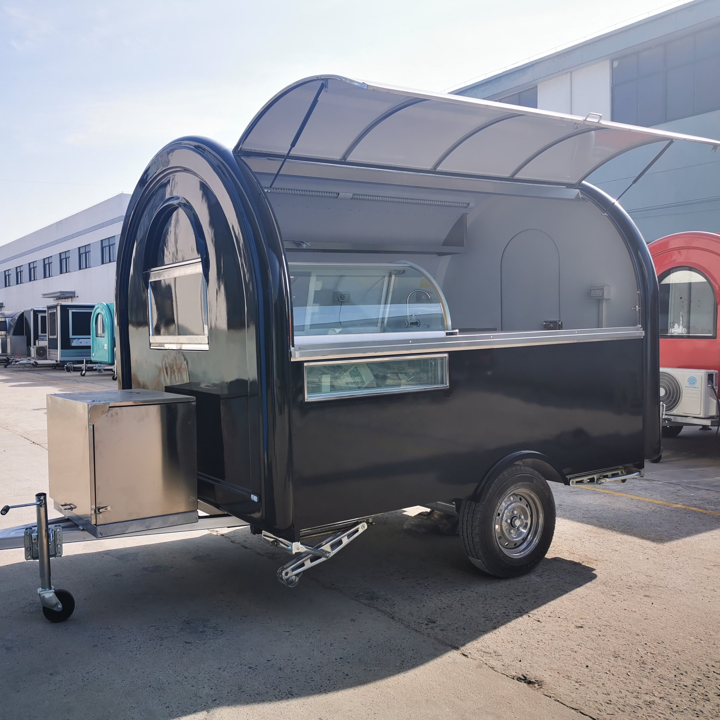 Mobile Food Cart Food Trailer Ice Cream Snacking Mobile Food Truck