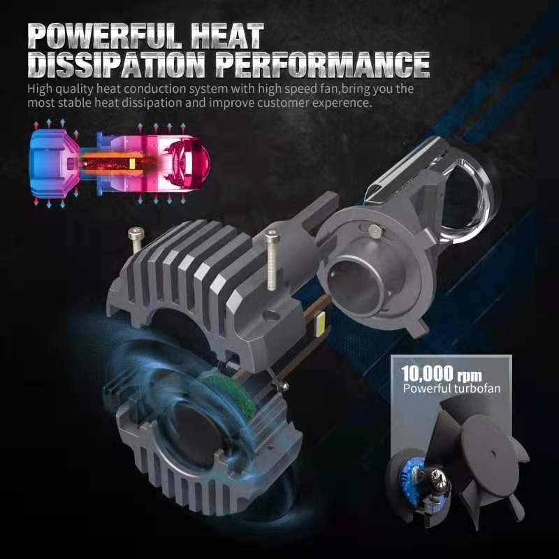 OEM F40 F40B H4 Led Light LED 90W 70W 20000LM LED Projector Lens H4 Headlight High Low Beam LED Projector Lens Car Bulbs