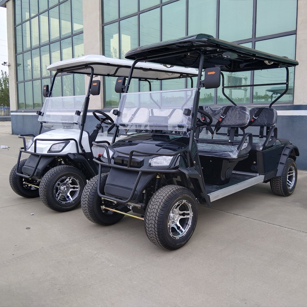 Customizable 4-Seater Off-Road Electric Lifted Golf Cart Street Legal for Adults and Hunting Club Use