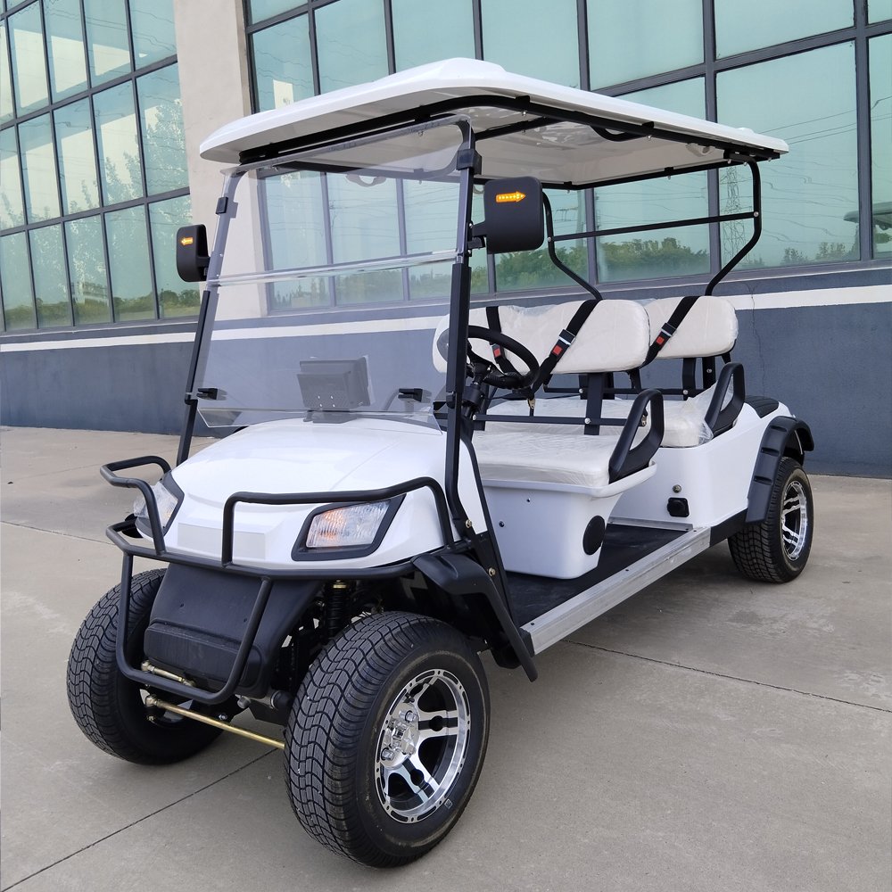 Customizable 4-Seater Off-Road Electric Lifted Golf Cart Street Legal for Adults and Hunting Club Use
