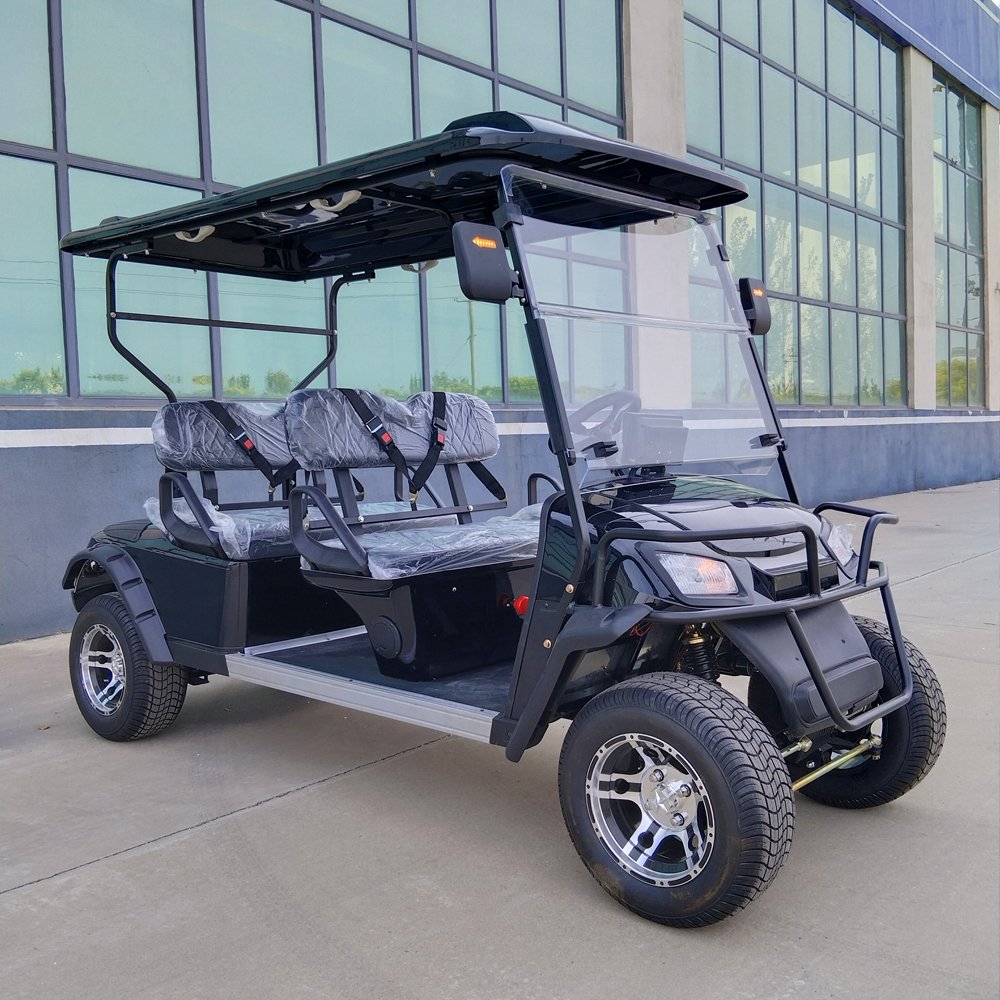 Customizable 4-Seater Off-Road Electric Lifted Golf Cart Street Legal for Adults and Hunting Club Use