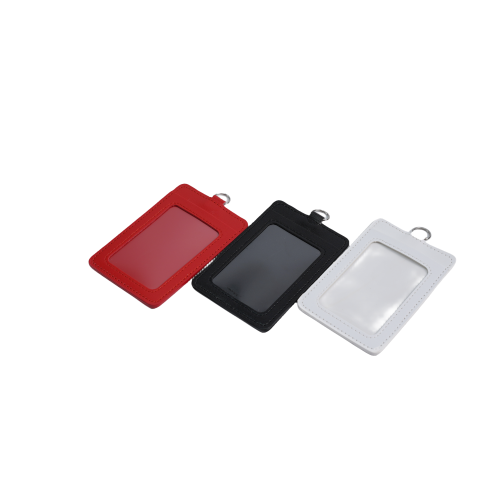 Bestom AirPort Vertical Card Holder PU Leather with Bus ID Pocket Best Badge Holder Accessory