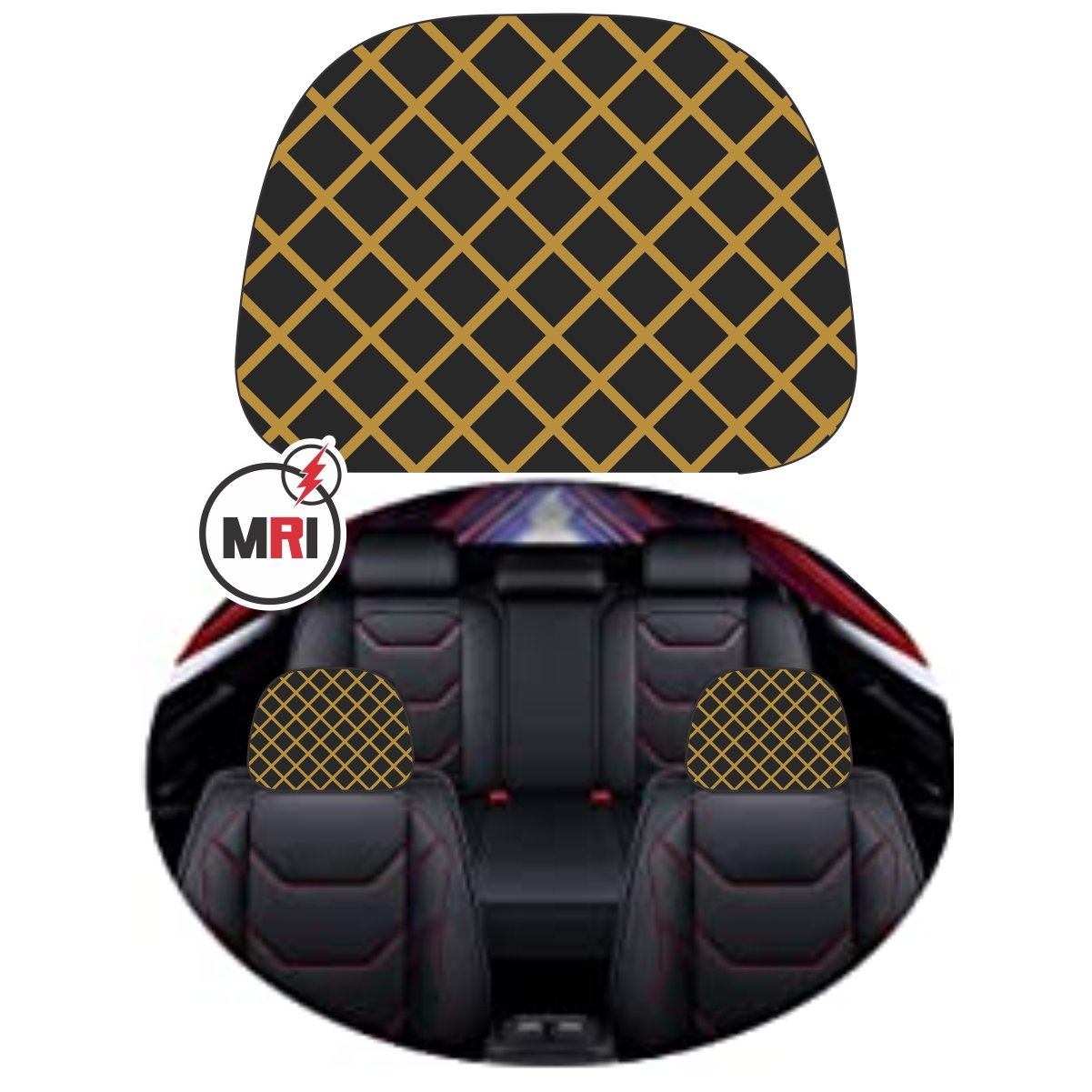 Wear-resistant High Quality Headrest Cover for Auto Accessories Detachable Universal Car Headrest Cover Protector