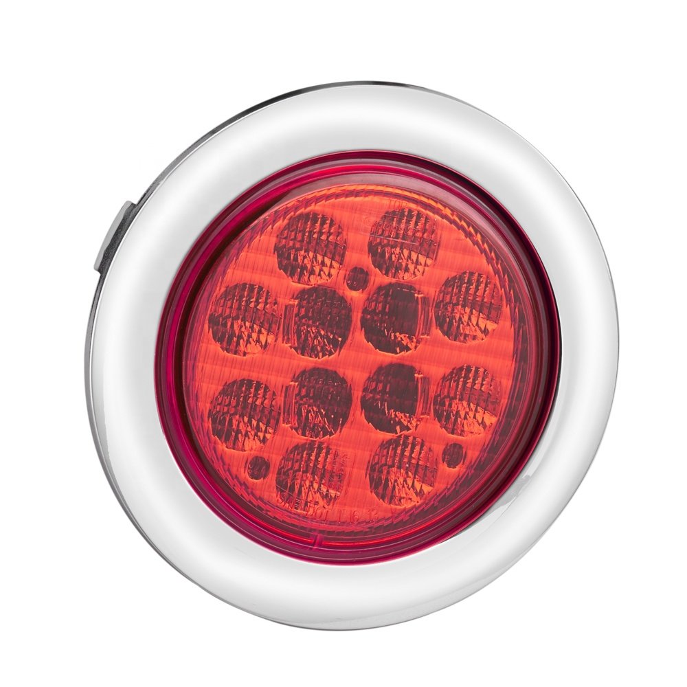 10-30V Reverse Brake Turn Tail Fog LED Truck Lights Round Signal Lights LED Truck Trailer Light