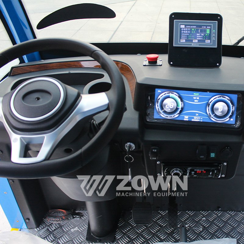 New Cartoon Design 14 Seats Blue Dolphin Electric Car Children's Playground Sightseeing Bus with CE Certification and Motor
