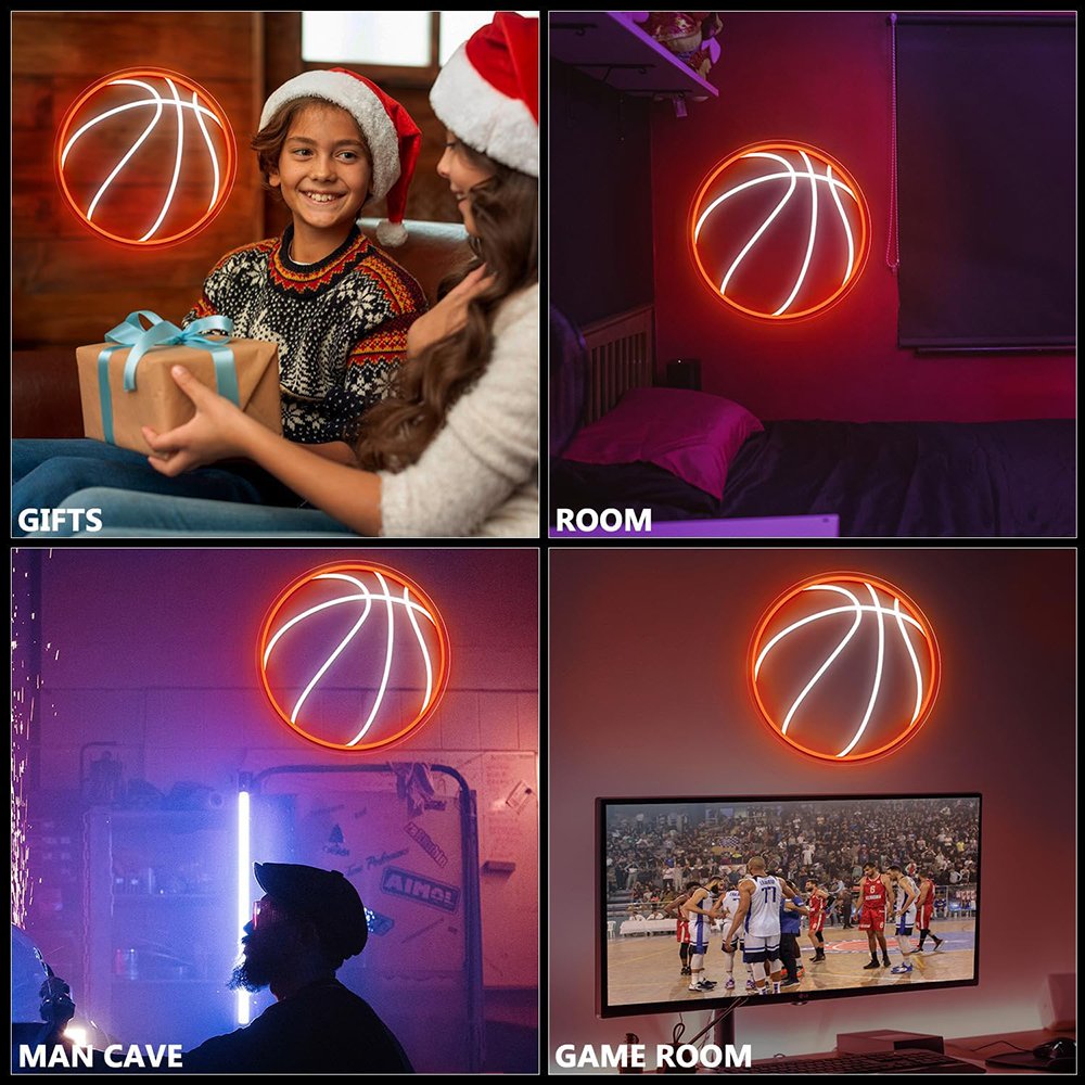 Basketball Neons Signs Party Supply Customized Logos Decoration Signage LED Neon Lights Sign LED Custom Neon Sign
