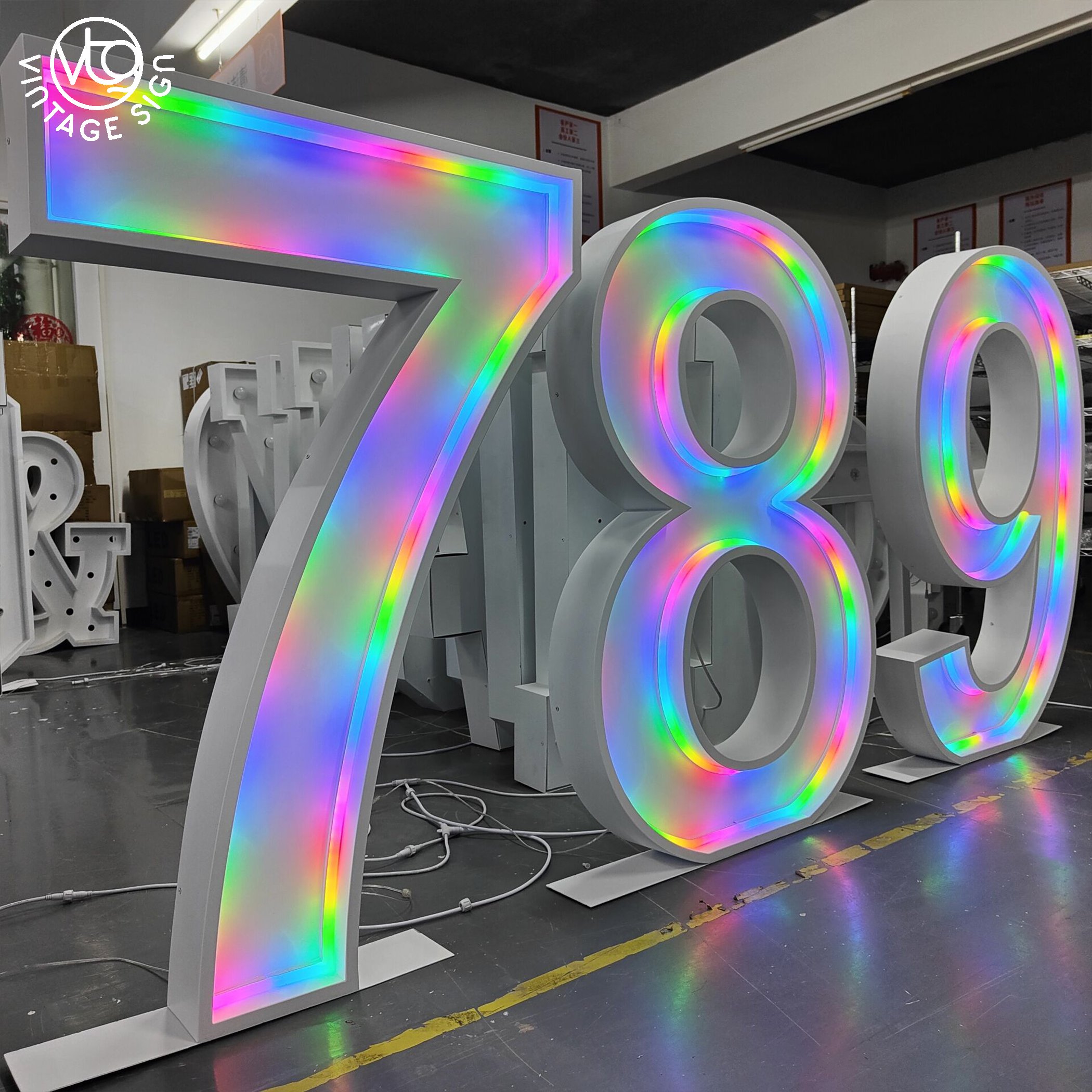 Metal for Sale Giant Marquee Letters Alphabetic Letter Lights Outdoor Waterproof Metal Custom Led Marquee Letters