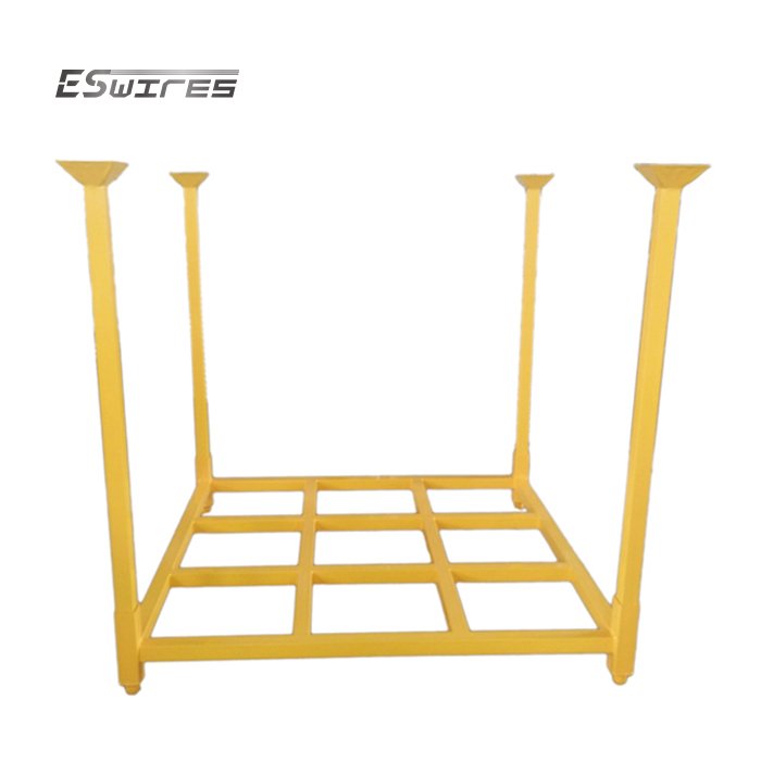 Customized 60x60 Tire Storage Stackable Detachable Portable Stacking Pallet Racks with Wire Mesh