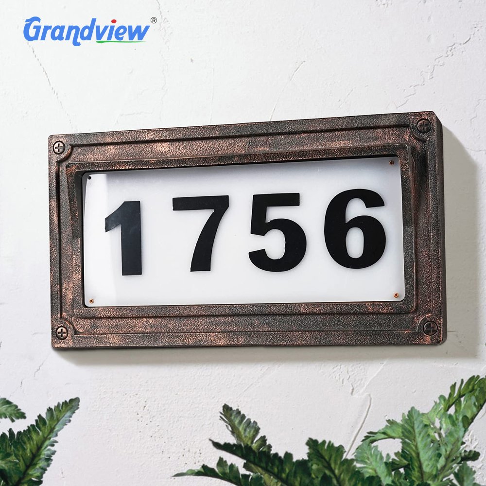 Custom Outdoor Blank Luminous Style Light Sign Restaurant Bar Apartment Street Room House Number With Lights