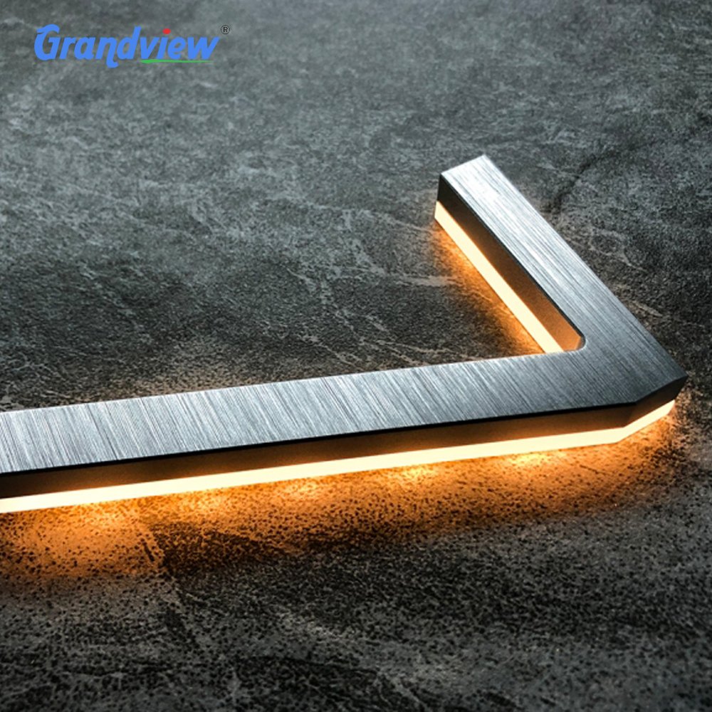 Custom Outdoor Blank Luminous Style Light Sign Restaurant Bar Apartment Street Room House Number With Lights