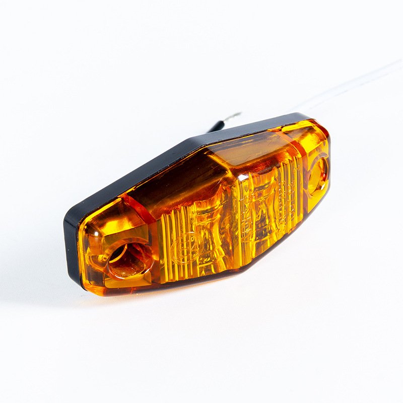 2LED 10-30 Volt Led Truck Marker Lights IP67 Waterproof Side Marker Lamp for Truck Trailer Tray-back White Led Marker Light