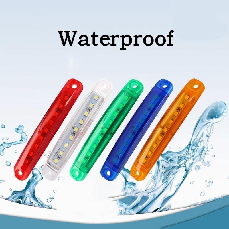 12-24V Truck Side Warning Light 9 LED Multi-color Waterproof Car Width Lamp Trailer Bus Van Signal Marker Bulb