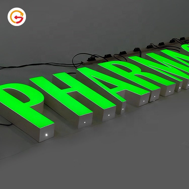 JAGUARSIGN Manufacturer Custom LED Pharmacy Green Cross Sign Enseigne Lumineuse Pharmacie Drugstore Pharmacy LED Sign