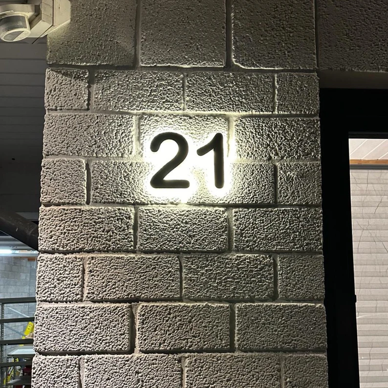 High Quality Custom 3D Backlit Metal LED Light for Advertising for Home Company Mall Park-Indoor & Outdoor Buildings