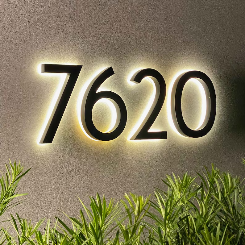 High Quality Custom 3D Backlit Metal LED Light for Advertising for Home Company Mall Park-Indoor & Outdoor Buildings
