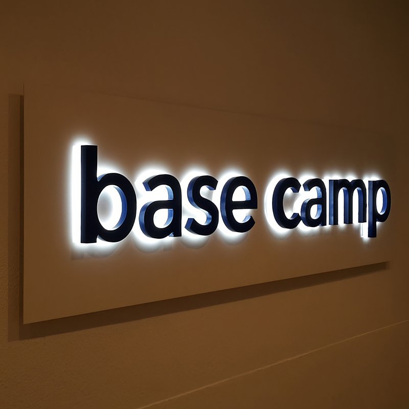 Custom Led Illuminated Sign Backlit Channel Letter 3D Logo Board Light Metal Acrylic Outdoor Wall Business Shop Store Front Sign