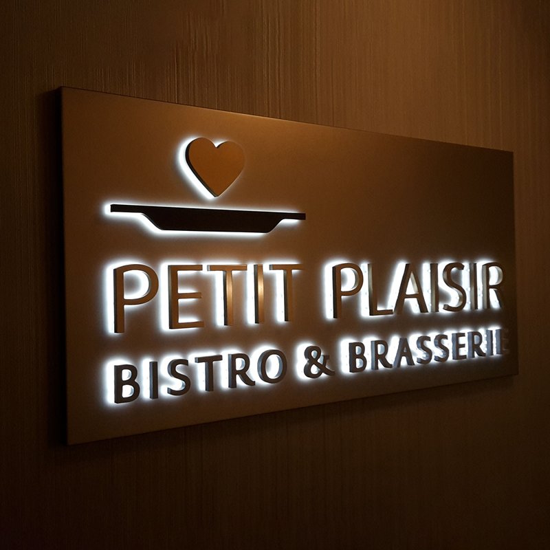 Custom Led Illuminated Sign Backlit Channel Letter 3D Logo Board Light Metal Acrylic Outdoor Wall Business Shop Store Front Sign