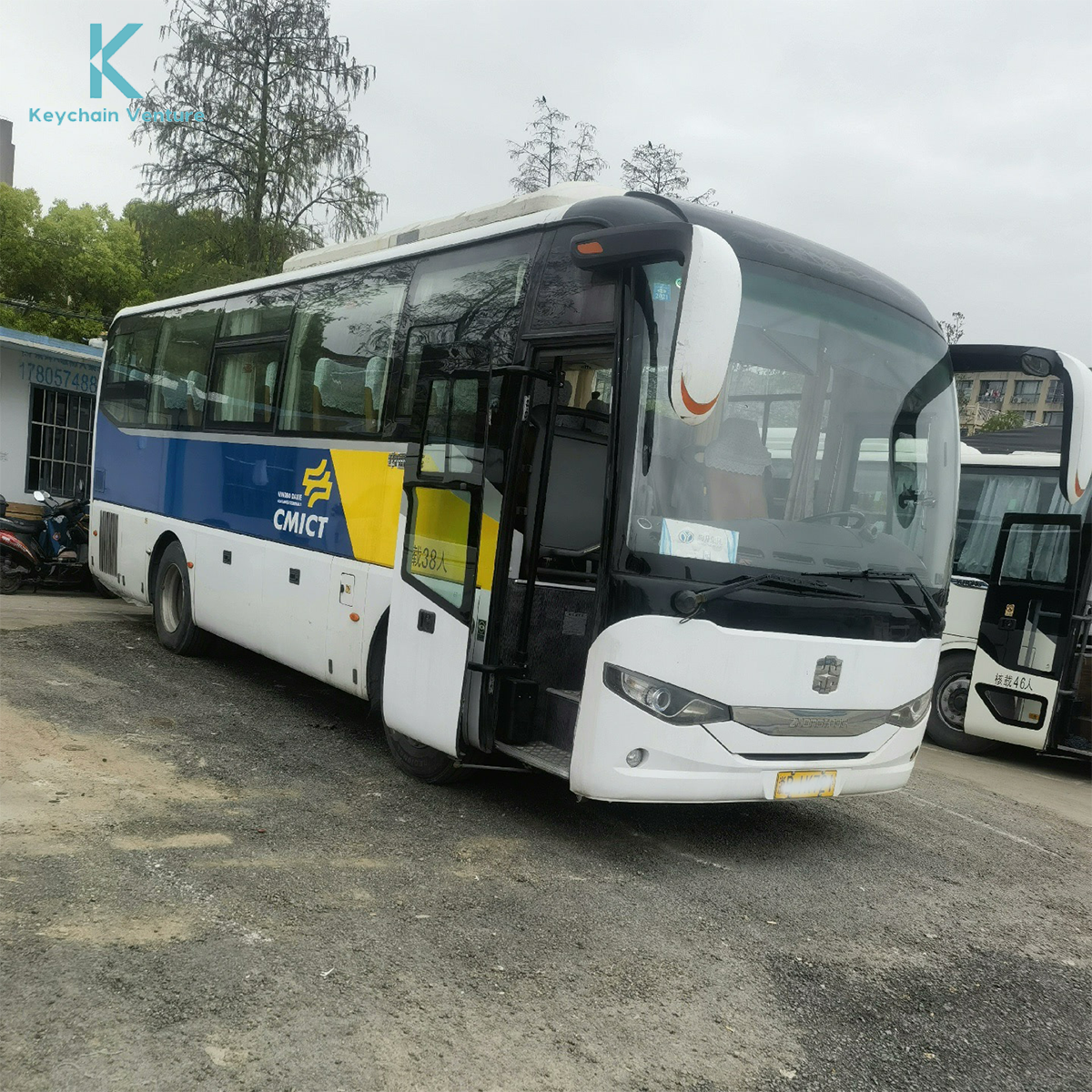 Used 50 Seats coach Bus for Sale Passenger Vehicle Used Zhongtong Bus with diesel Engine Luxury City Bus