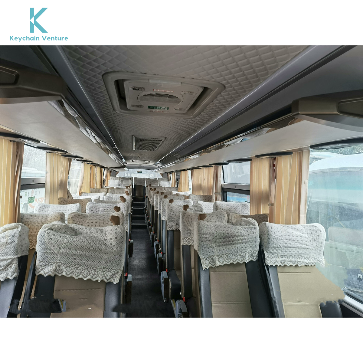 Used 50 Seats coach Bus for Sale Passenger Vehicle Used Zhongtong Bus with diesel Engine Luxury City Bus