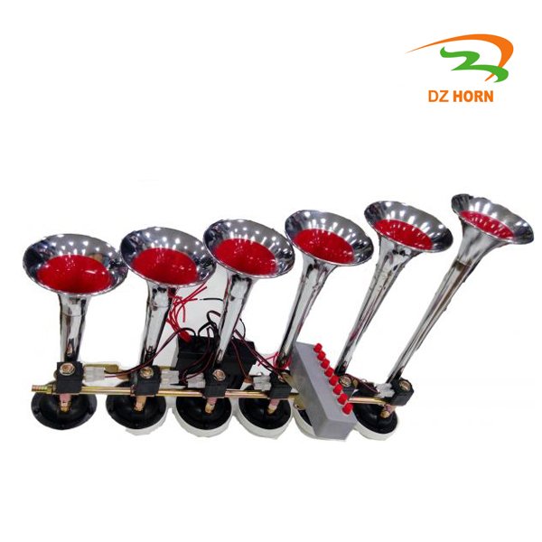 6 Roots Trumpet Music air Horn for Pickup Trailer Tractor Pakistan Musical air Horn Sounds