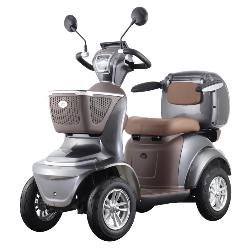 Xiahe Single-seat Electric Four-wheeler Electromagnetic Brakes Elderly Disabled Kids Work Electric Tricycle