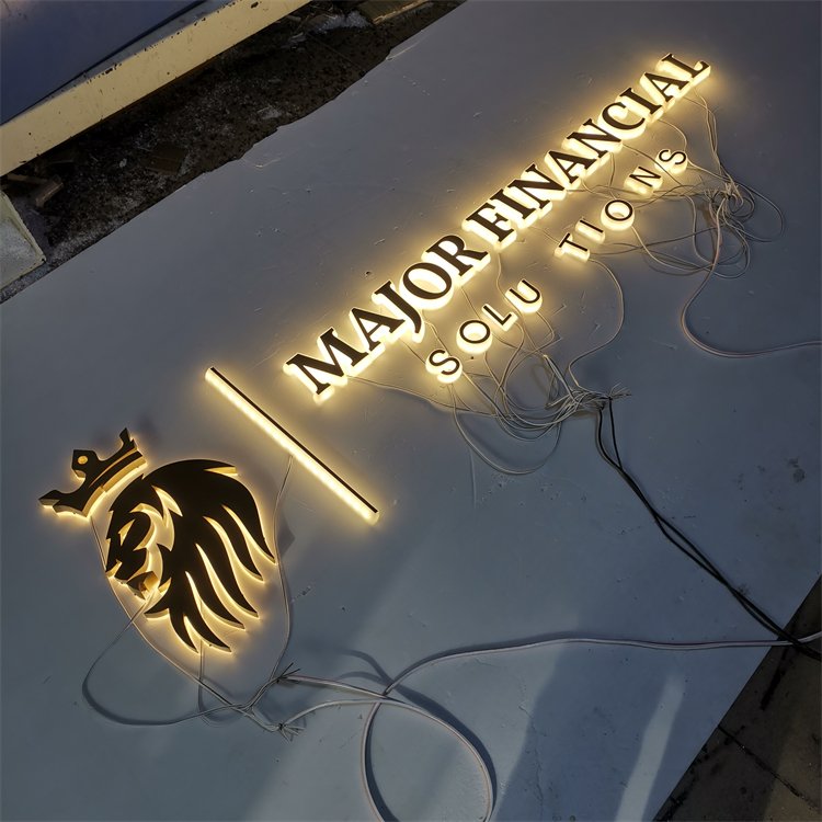 3D Signage Custom Commercial Interior Office Signs 3D Illuminated Letters Backlit Led Logo Business Signboard