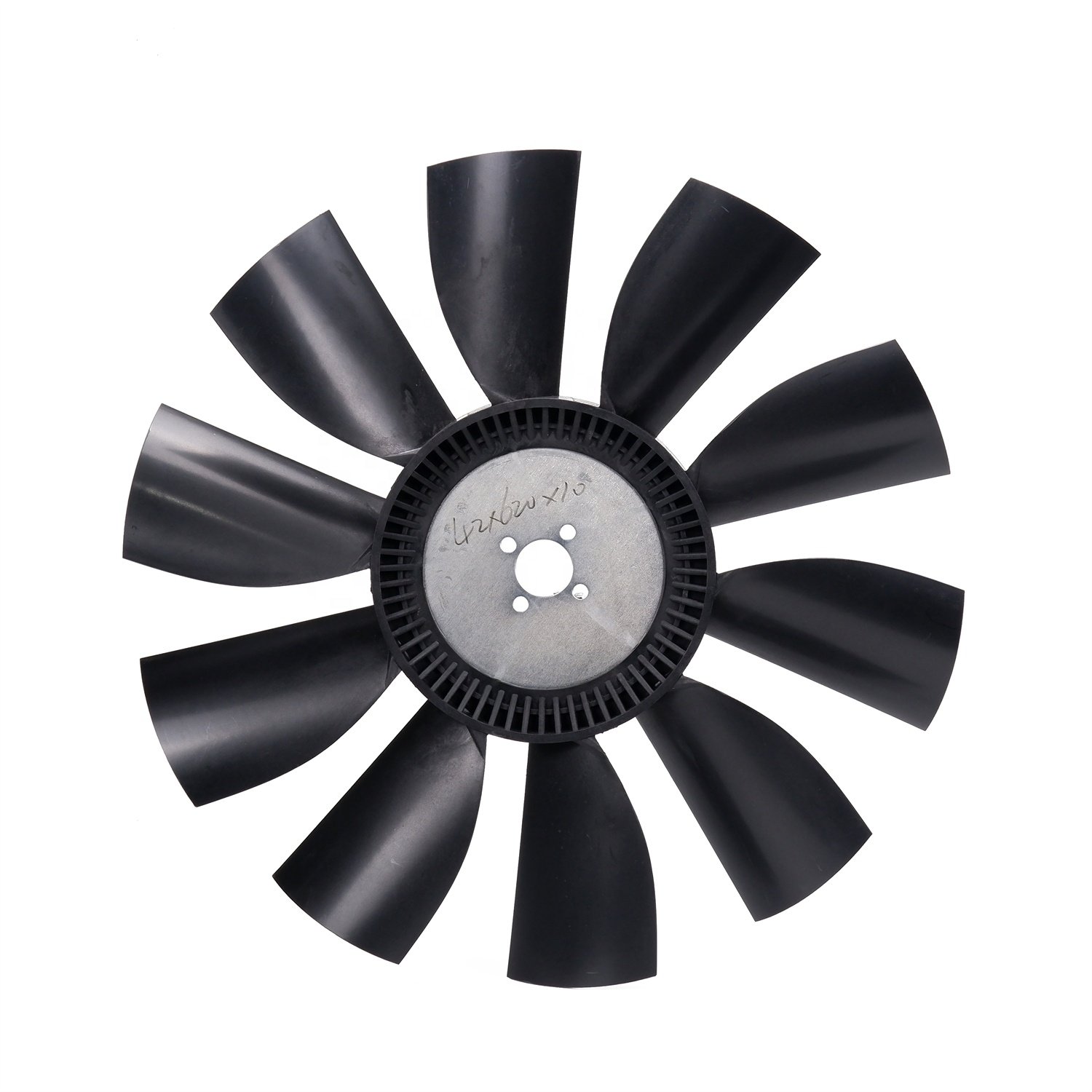 Higer Kinglong Bus Accessories 620 Pinhole F620-42-64-10C 620*620*51 Cooling Fan Motor Bus Engine Cooling Fan Blade